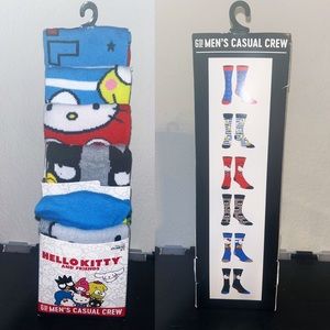 6pk Sanrio Hello Kitty and Friends Crew Socks